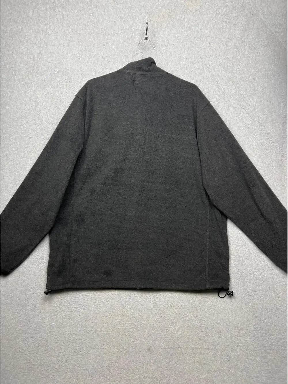American Eagle Fleece Jacket Mens 3Xl Full Zip Gray Comfort Sweater Casual